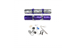 14" Diamond PURPLE/SILVER Foil Board Mixed Box Cracker